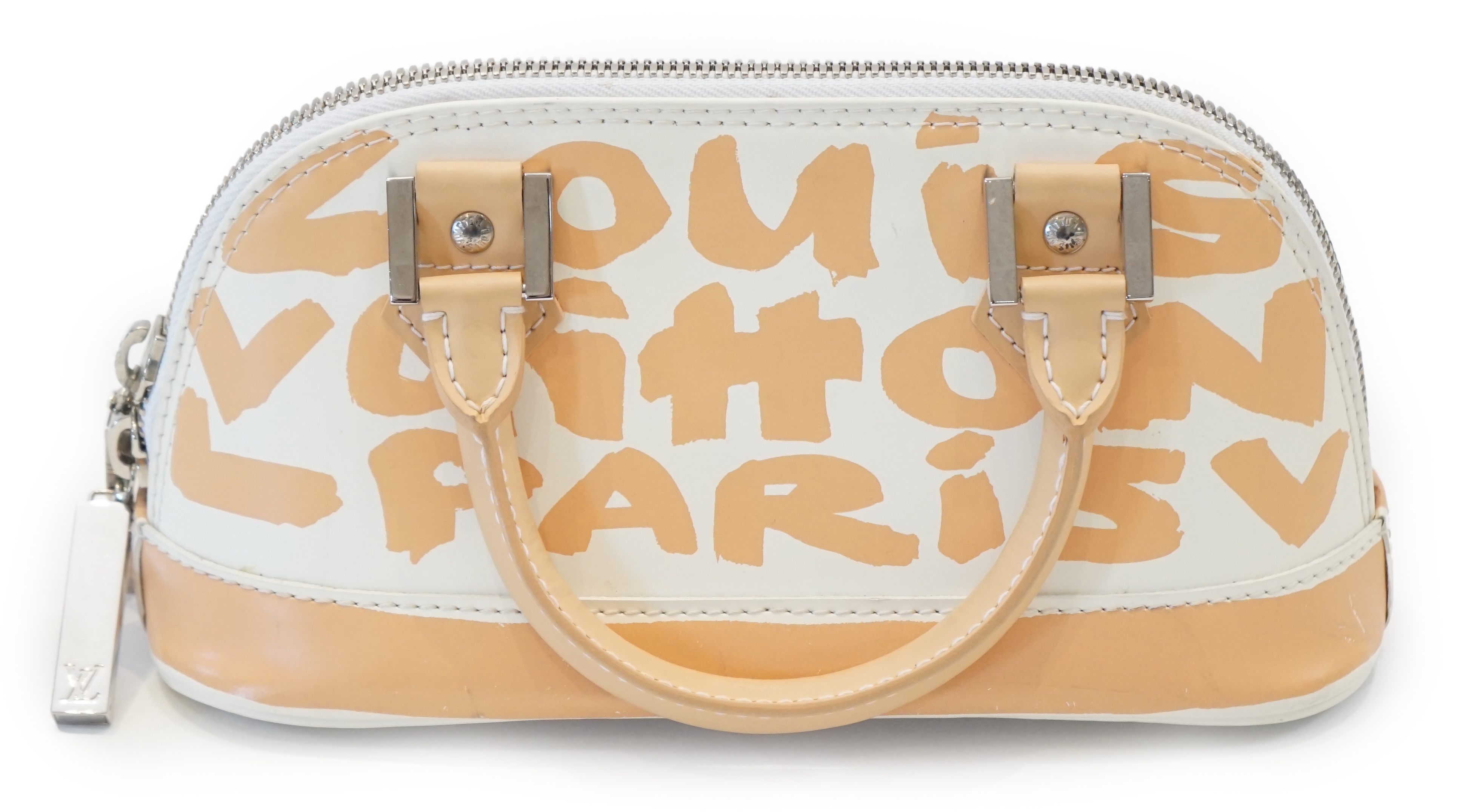 A Louis Vuitton x Stephen Sprouse 2001 GRAFFITI Alma BB Handbag - Neutrals width 25cm, depth 10cm, height 12cm